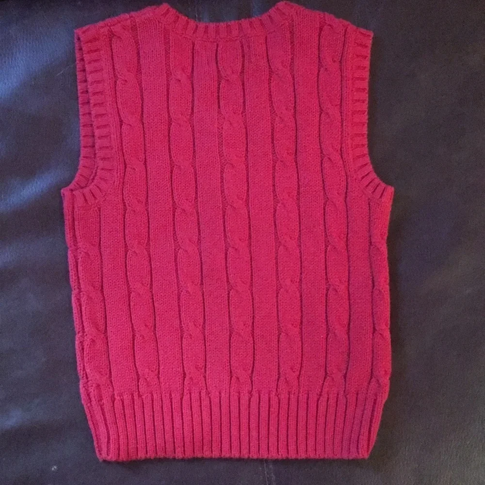 Chaps red sweater vest - Picture 3 of 4